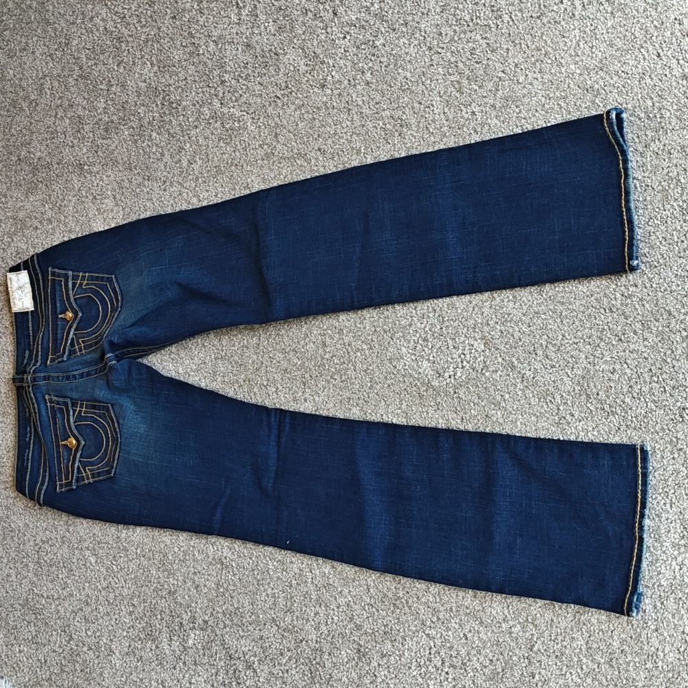 True Religion Jeans Med Lovest Disco Billy Blue Sz 29 - Picture 8 of 8